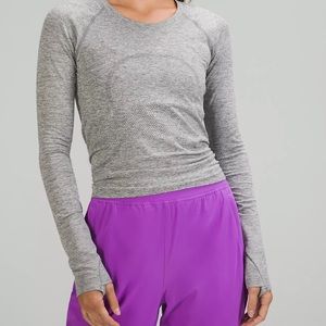 Dark grey Lululemon swiftly tech long sleeve
